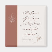 コリントの信徒への手紙Ⅱ 12:9 私の恵みは十分である マグネット (正面)