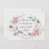 コリントの信徒への手紙Ⅱ 9:15 クリスマスに感謝を ポストカード (正面/裏面)