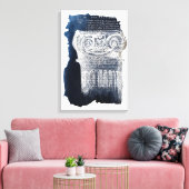 コリントの柱のスケッチ、博物館カルナバレ、パリ キャンバスプリント (インサイチュ (リビング))