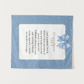 コリントの第一 13:4-5, 愛は忍耐強く、愛は親切です タペストリー (正面(横))