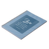 コリントの第一 13:7 愛はすべてのものを耐える ノートブック (左側)