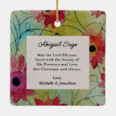 コリントの第一 16:14 愛をもってすべてのことが行われますように セラミックオーナメント (裏面)