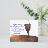 コリントのⅡ　溢れる杯/苦しみ ポストカード (スタンド正面)