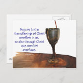 コリントのⅡ　溢れる杯/苦しみ ポストカード (正面/裏面)