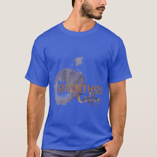 コリントス コーヒー 本物の家族経営 レディ Tシャツ (正面)