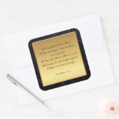 コリント人への手紙第13章4-5節 スクエアシール (封筒)