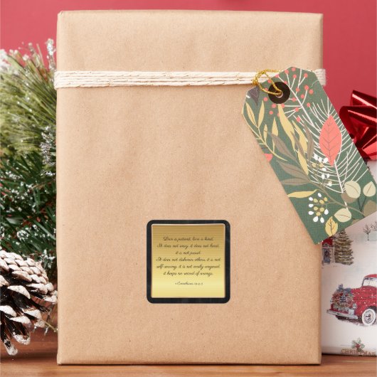 コリント人への手紙第13章4-5節 スクエアシール (クリスマス)