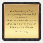 コリント人への手紙第13章4-5節 スクエアシール (正面)