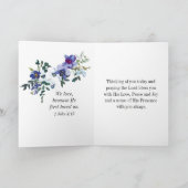 コリント人への第一の手紙 13:4 愛は忍耐強い 聖書の名言 カード (内部)