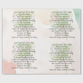 コリント人13: 4-7 ラッピングペーパー (フラット)