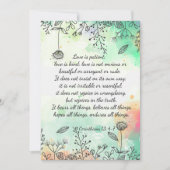 コリント人13: 4-7 招待状 (正面)