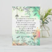 コリント人13: 4-7 招待状 (スタンド正面)