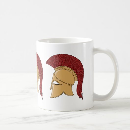 コリント式ヘルメット コーヒーマグカップ (右)