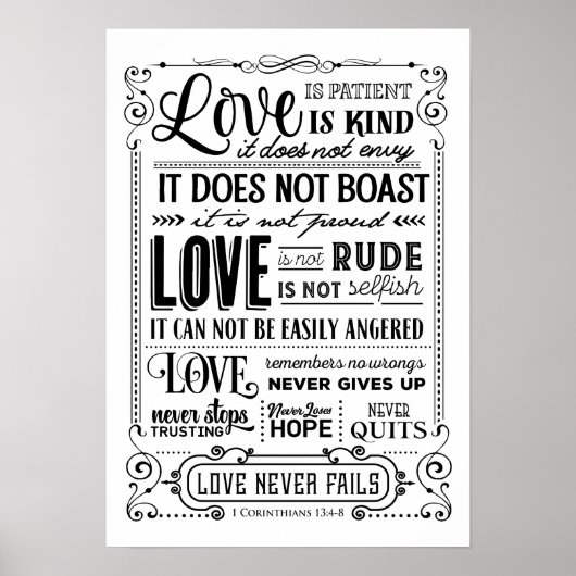 コリント引用文ポスター。 ポスター (正面)