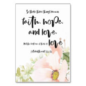 コリント語の聖句カード テーブルナンバー (裏面)