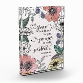 コリント12:9 – 私の恵みは十分である フォトブロック (左)