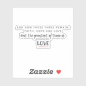 コリント13 シール (シート)