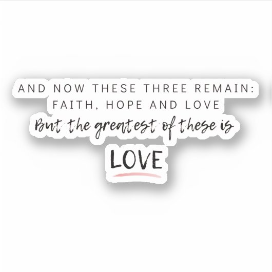 コリント13 シール (正面)