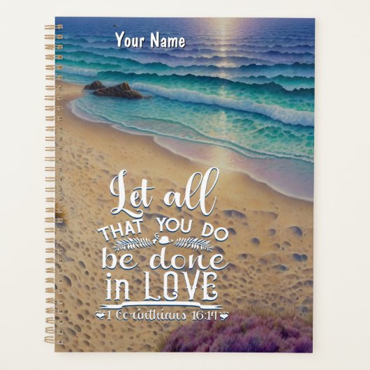 コリント16-14愛 プランナー手帳 (正面)