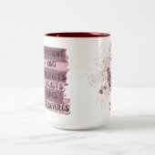 コリンパーソナライズされたチア人13人の愛は患者 ツートーンマグカップ (中央)