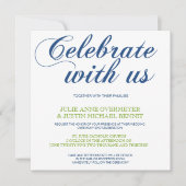 コリン書道結婚式招待状 招待状 (正面)