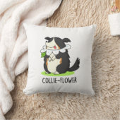 コリーおもしろいフ縁どァーコリー犬 クッション (ブランケット)