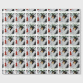 コリーがサンタクリスマスに出会う ラッピングペーパー (フラット)