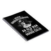 コリーのある老人を決して過小評価しな縁どい ノートブック (右側)