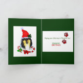 コリーのクリスマスのギフト シーズンカード (内部)