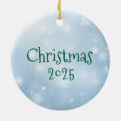 コリーのクリスマスオーナメント セラミックオーナメント (裏面)