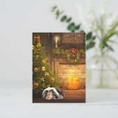 コリーのクリスマス シーズンポストカード (スタンド正面)