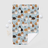 コリーの粗い手と骨 ゴルフタオル (インサイチュ)