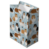 コリーの粗い手と骨 ミディアムペーパーバッグ (正面アングル)