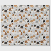 コリーの粗い手と骨 ラッピングペーパー (フラット)