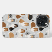 コリーの粗い手と骨 iPhoneケース (裏面横)