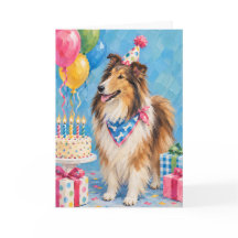 コリーの誕生日カード