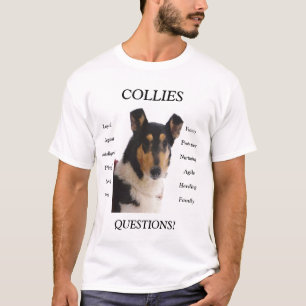 コリーは滑らかに質問します Tシャツ