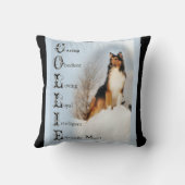 コリーは…ラフ・コリーラバーズアート クッション (裏面)