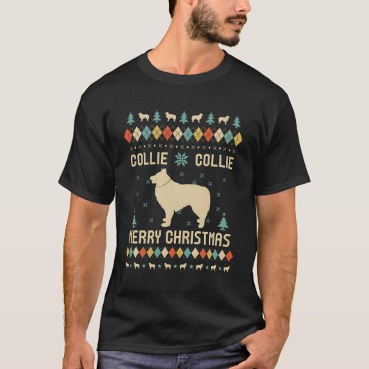 コリーアおもしろいグイージュセーターヴィンテージレトロforキリスト tシャツ (正面)