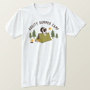 コリーアジリ縁どティドッグサマーキャンプカスタム Tシャツ