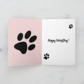 コリーインザウッズ誕生日カード シーズンカード (内部)