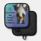 コリーオーブンミット 鍋敷き (正面/裏面)