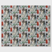 コリーズミートサンタクリスマス ラッピングペーパー (フラット)
