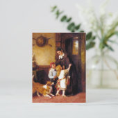 コリードッグホームウェルカム絵画ズ ポストカード (スタンド正面)