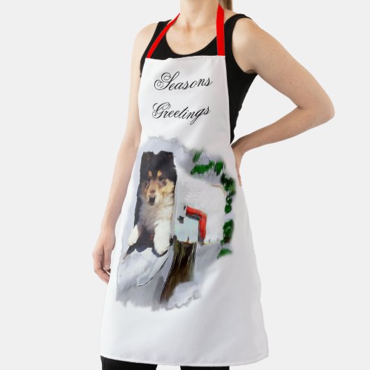 コリーパピークリスマス エプロン (インサイチュ)
