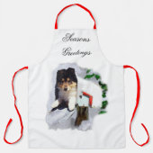 コリーパピークリスマス エプロン (正面)
