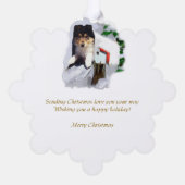 コリーパピークリスマス オーナメントカード (裏面)