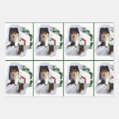 コリーパピークリスマス ラッピングペーパーシート (正面2)