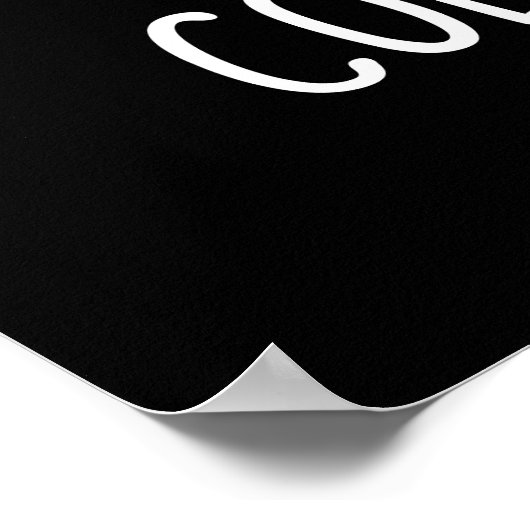 コリーフラワーおもしろい縁どコリードッグプンダークBG ポスター (角)