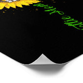 コリーママひまわりラフなコリーギフトドッグママ ポスター (角)